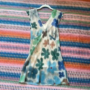 With Jean Lani Mini Dress in Viola Bloom